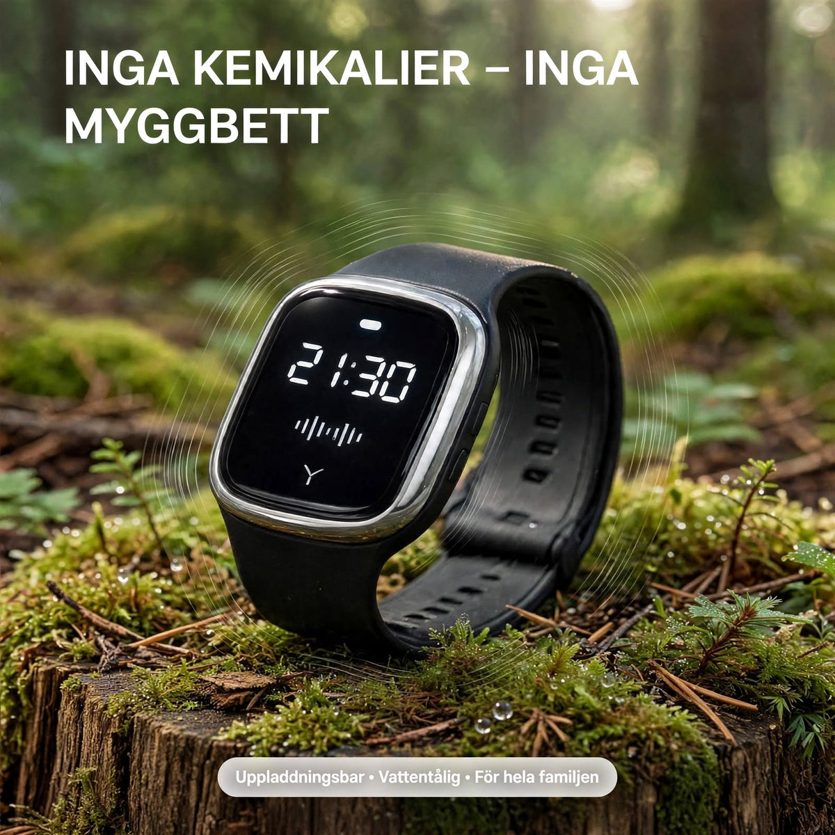 MosquitoGuard Klocka - Din räddare mot myggen